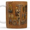 Personalized Mug With Essential Tools And Helmet - Personalized Custom Coffee Mug - JBS017_MG