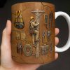 Personalized Mug With Essential Tools And Helmet - Personalized Custom Coffee Mug - JBS017_MG