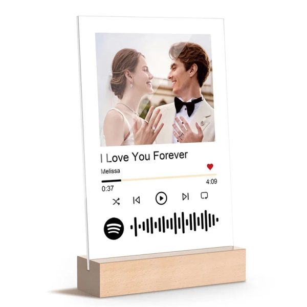 Personalized Music Photo Acrylic LED Plaque