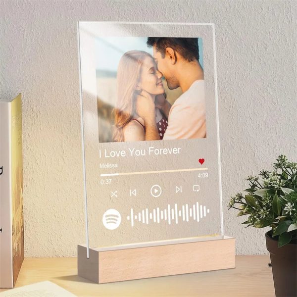 Personalized Music Photo Acrylic LED Plaque