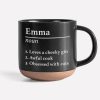 Personalized Name Definition Engraved Pottery Mug HA75 891608