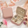 Personalized Name Jewelry Storage Box with Floral Design
