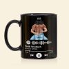 Personalized Name Songs, Naughty Make Love Couple Black Mug