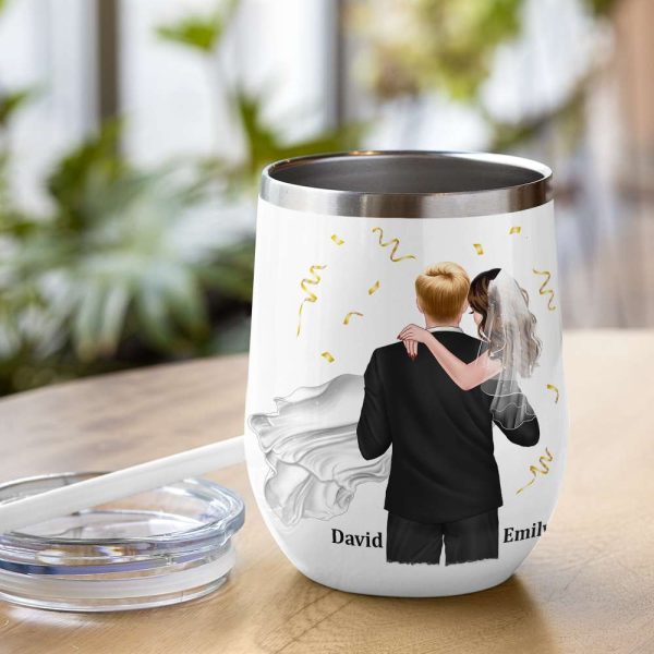 Personalized Newly Wedding Couple Coffee Mug, He Stole My Heart, Personalized Coffee Mug, Wedding Gift, Birthday Gift For Husband