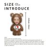 Personalized Photo Bear Plush Pillow with I Love You Message