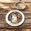 Personalized Photo Keychain for Family Couples and Pets