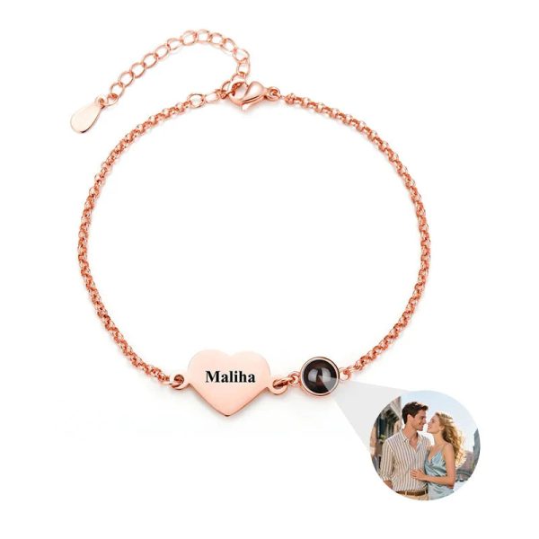 Personalized Photo Projection Name Bracelet