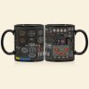 Personalized Plane Dashboard Mug, Custom Airplane Cockpit, Gift For Airplane Lovers (AP0402)