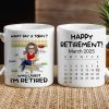 Personalized Retirement Mug - Custom White/Ceramic Coffee Cup