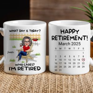 Personalized Retirement Mug - Custom White/Ceramic Coffee Cup