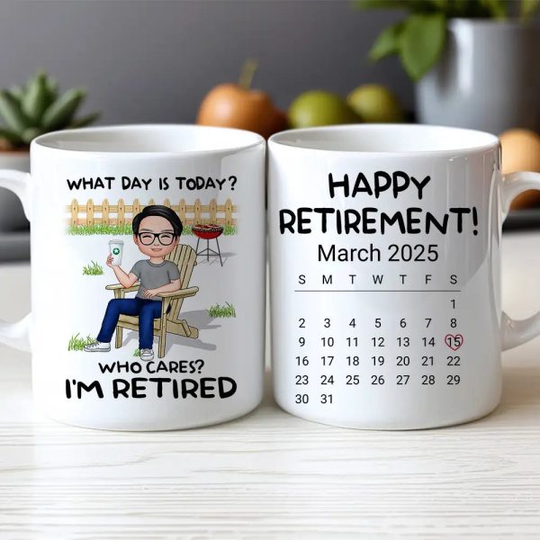 Personalized Retirement Mug - Custom White/Ceramic Coffee Cup