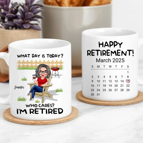 Personalized Retirement Mug - Custom White/Ceramic Coffee Cup