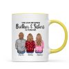 Personalized Siblings Christmas Mug, Personalized Brothers and Sisters Ornament, Siblings Gift