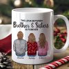 Personalized Siblings Christmas Mug, Personalized Brothers and Sisters Ornament, Siblings Gift