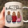 Personalized Siblings Christmas Mug, Personalized Brothers and Sisters Ornament, Siblings Gift