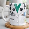 Personalized Vet Coat Design With Paws And Medical Instruments - Personalized Custom Coffee Mug - DOC074_MG