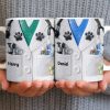 Personalized Vet Coat Design With Paws And Medical Instruments - Personalized Custom Coffee Mug - DOC074_MG