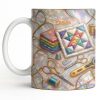 Personalized Vibrant Crafting Tools Design - Personalized Custom Coffee Mug - HAND017_MG
