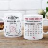 Personalized White Ceramic Mug for Couples with Holding Hands Art, Custom Date, Romantic Keepsake Gift