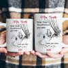 Personalized White Ceramic Mug for Teacher with Cute Bear Illustration, Daily Coffee Reminder of the Difference They Make, Unique Thank You Gift