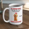 Personalized White Ceramic Mug from Your Dog Cute Santa Pup, Funny Woofmas Message, Unique Christmas Gift for Dog Dad