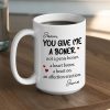 Personalized White Ceramic Mug Funny Love Quote Heart Boner Saying Unique Romantic Gift for Couple