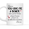 Personalized White Ceramic Mug Funny Love Quote Heart Boner Saying Unique Romantic Gift for Couple
