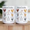 Personalized White Ceramic Mug with Funny Cactus Nice Pricks Design, Unique Gift for Husband or Boyfriend, Fun Naughty Coffee Gift