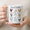 Personalized White Ceramic Mug with Funny Cactus Nice Pricks Design, Unique Gift for Husband or Boyfriend, Fun Naughty Coffee Gift