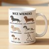 Personalized White Ceramic Mug with Funny Cactus Nice Pricks Design, Unique Gift for Husband or Boyfriend, Fun Naughty Coffee Gift