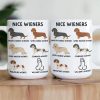 Personalized White Ceramic Mug with Funny Cactus Nice Pricks Design, Unique Gift for Husband or Boyfriend, Fun Naughty Coffee Gift
