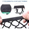 Pet Car Safety Net Barrier Rear Seat Fence with Storage Bag