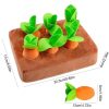 Pet Carrot Plush Toy - Interactive Chew & Sniff Training for Dogs