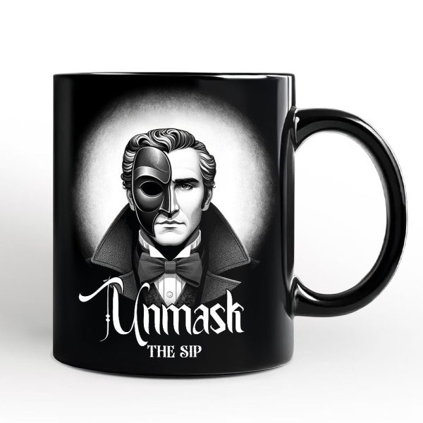 Phantom Opera Spooky Portrait Personalized Mug Horror Villain Theme Halloween Gift with Custom Name