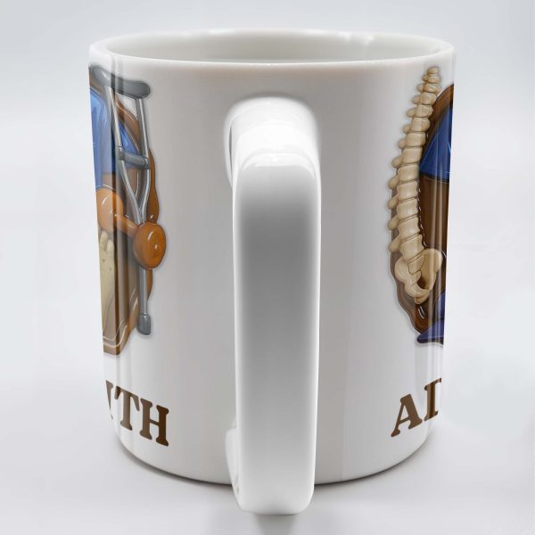 Physical Therapist, Tools, and Medical Uniform - Personalized Custom Coffee Mug - DOC037_MG