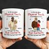 Physical Touch And Eye Contacts That Make Hearts Beat Faster - Personalized Custom Coffee Mug - CPL1360_MG