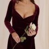 Pin Tuck V Neck Long Sleeve A-line Mini Dress