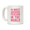 Pink #1 Most Awkward Person Coffee Mug
