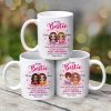 Pink Butterflies Doll Besties Personalized Mug