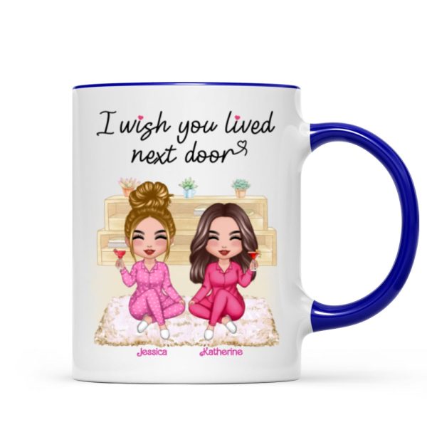 Pink Girls Wish You Lived Next Door Personalized Mug