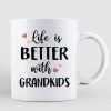 Pink Heart Doll Grandma Better With Grandkids Personalized Mug