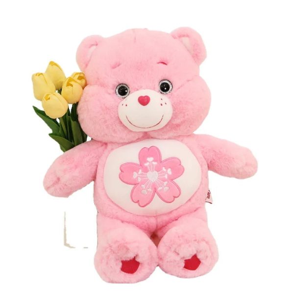 Pink Sakura Teddy Bear Plush Soft Stuffed Doll