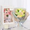 Pink Soap Rose Preserved Bouquet