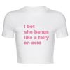 Pink Text Graphic Tee