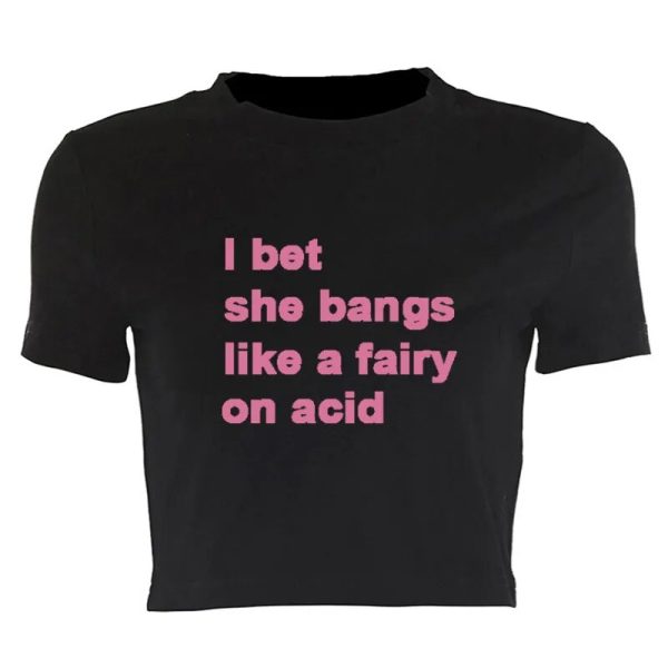 Pink Text Graphic Tee