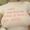 Pink Text Graphic Tee
