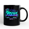 Pisces Graffiti Zodiac Personalized Mug, Street Style Astrology Horoscope Gift with Custom Name