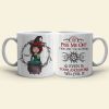 Piss Me Off, Gift For Witch Lover, Personalized Mug, Witch Girl Mug, Halloween Gift