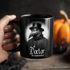 Plague Doctor Spooky Portrait Personalized Mug Horror Villain Theme Halloween Gift with Custom Name