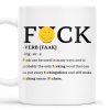 Playful Expletive With Smiley Face Humorous Mug - Personalized Custom Coffee Mug - COL069_MG